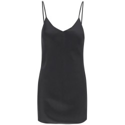 bias-cut crêpe satin slip dress