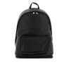 'crinkled leather shield backpack