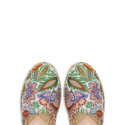 Espadrillas jacquard fiori