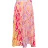 Floral-print pleated skirt