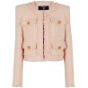 Frayed tweed jacket