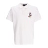 Polo bear print polo shirt