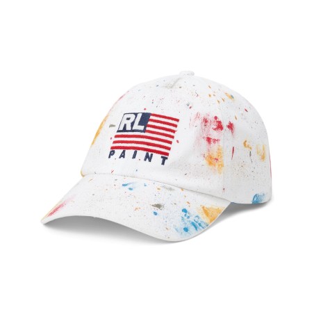 Spray paint effect cotton cap