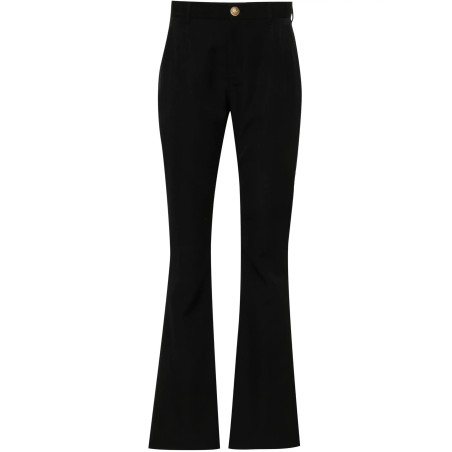 Twill flared trousers