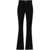 Twill flared trousers