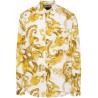 Watercolour print cotton shirt