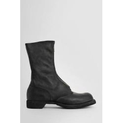 black smooth horse front zip boots