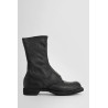 black smooth horse front zip boots