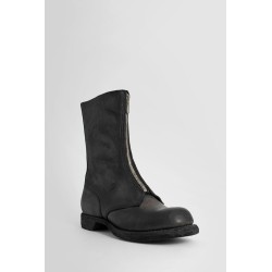 black smooth horse front zip boots