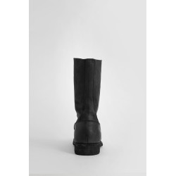 black smooth horse front zip boots