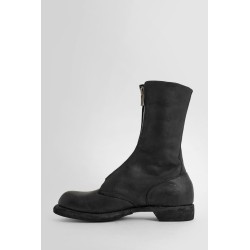 black smooth horse front zip boots