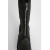 black smooth horse front zip boots