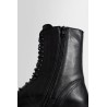 laced up combat boots