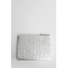 embossed logotype pouch