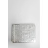 embossed logotype pouch