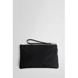 re-nylon and saffiano leather pouch