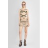 knwls collaboration trompe l'oeil tattoo short dress