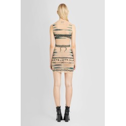 knwls collaboration trompe l'oeil tattoo short dress