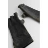 fingerless leather gloves