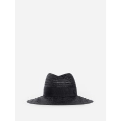 woven panama straw fedora hat