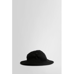 felt and rib-knit hat