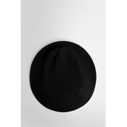 felt and rib-knit hat