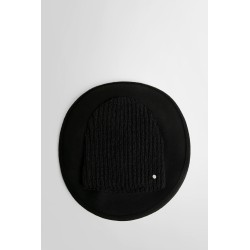 felt and rib-knit hat