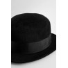 derby cut wool hat