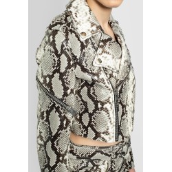 python print short biker jacket