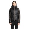 hooded leather jacket