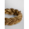 gold-plated braided bracelet