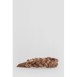 rose gold-plated braided bracelet