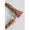 rose gold-plated braided bracelet