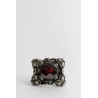 4 tiger ring with dark red stone