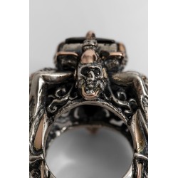 skull and mermaid ring