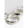 4 combination hammered ring