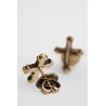 cross studs earrings