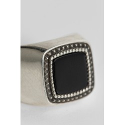 square stone signet ring