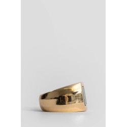 gold-plated silver stone chevalier ring