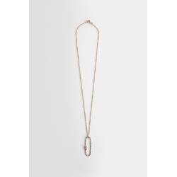 un point rose vermeil necklace