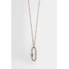 un point rose vermeil necklace