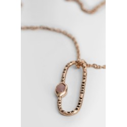 un point rose vermeil necklace