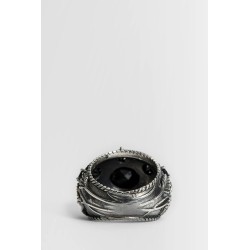 romantic ring with onyx stones