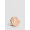 rose gold 1 cent earring