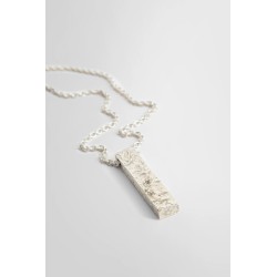 amulet textured-finish necklace