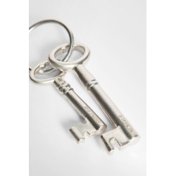 silver-tone key ring