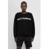 hand-knitted logo jumper