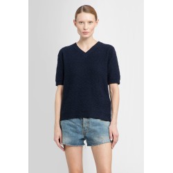 short sleeve v-neck sweater