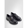 brushed leather loafers