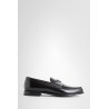 brushed leather loafers